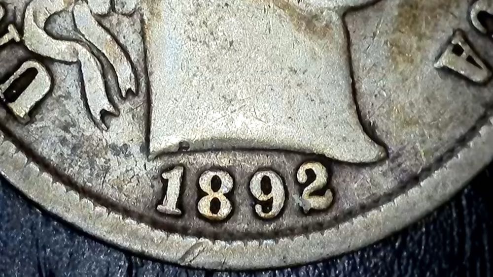 1892 Barber Dime  coin collectible - Main Image 3