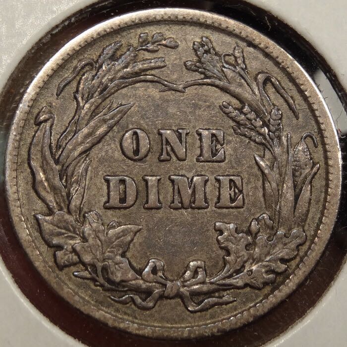 1901 Barber Dime  coin collectible - Main Image 2