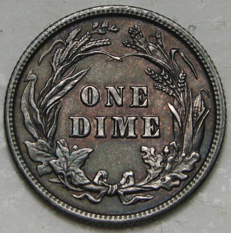 1903 Barber Dime  coin collectible - Main Image 2