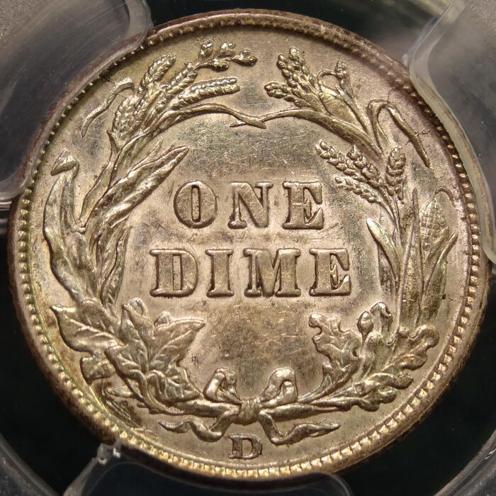 1909-D Barber Dime  coin collectible - Main Image 2
