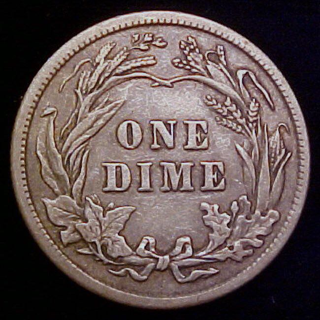 Barber Dime 1912  coin collectible - Main Image 2