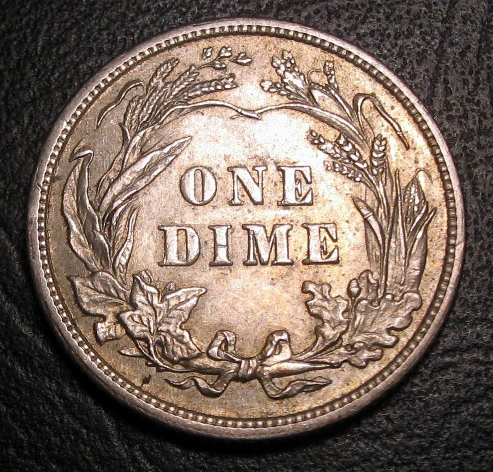 1913 Barber Dime  coin collectible - Main Image 2