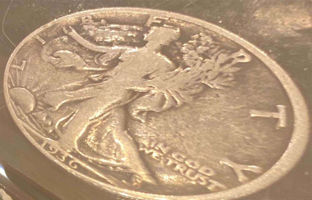 1936 Liberty Walking Half Dollar  coin collectible - Main Image 3