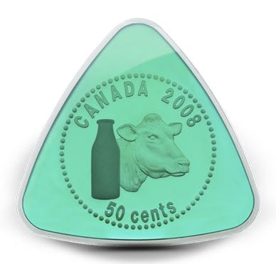 Roll Of Canadian 25 Cent Coins