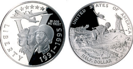 World War II 50th Anniversary Commemorative  coin collectible - Main Image 3