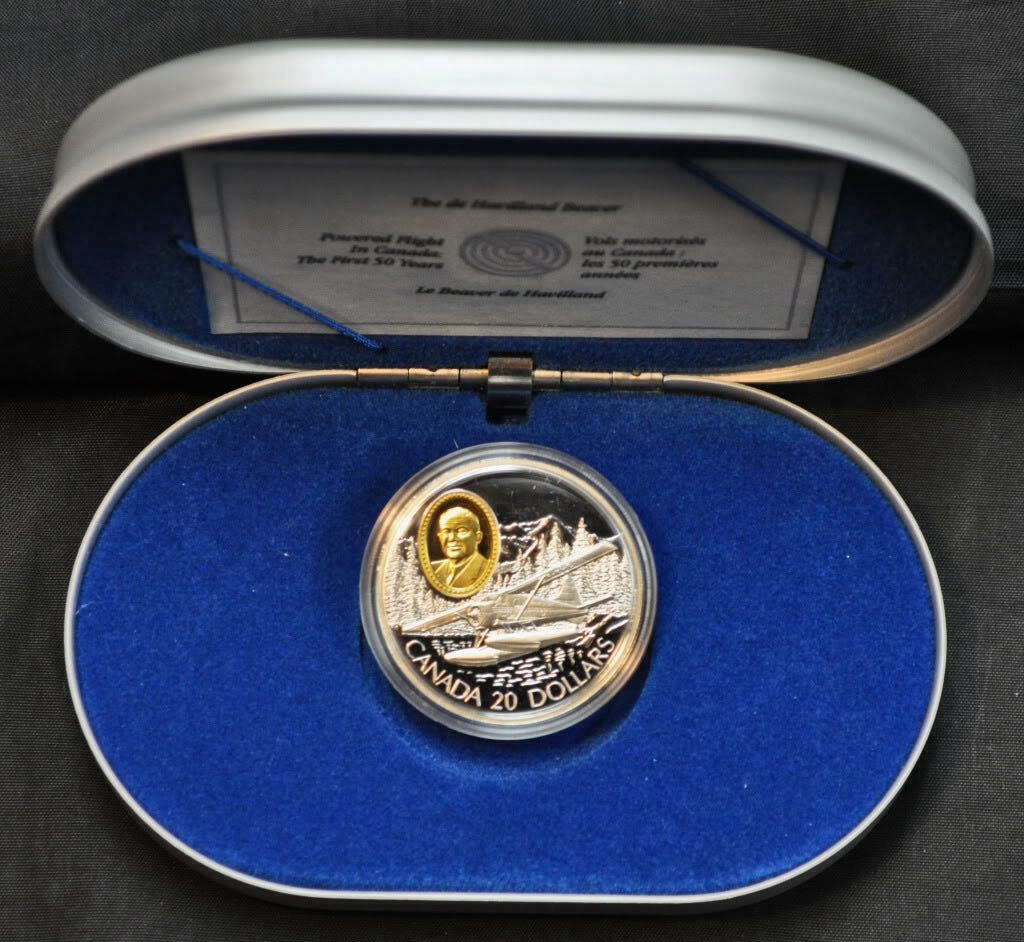1992 Canadian $20 de Havilland Beaver  coin collectible - Main Image 2