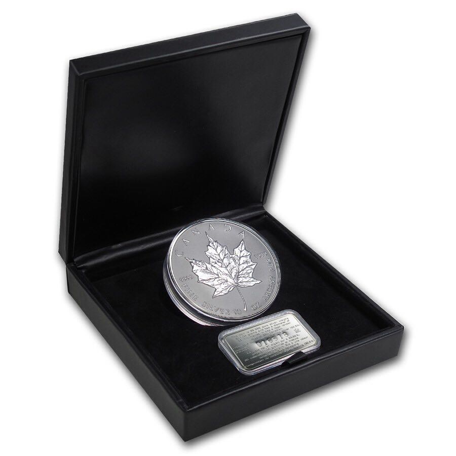 1998 Canadian Maple Leaf 10th Anniversary 10 Oz  coin collectible - Main Image 2