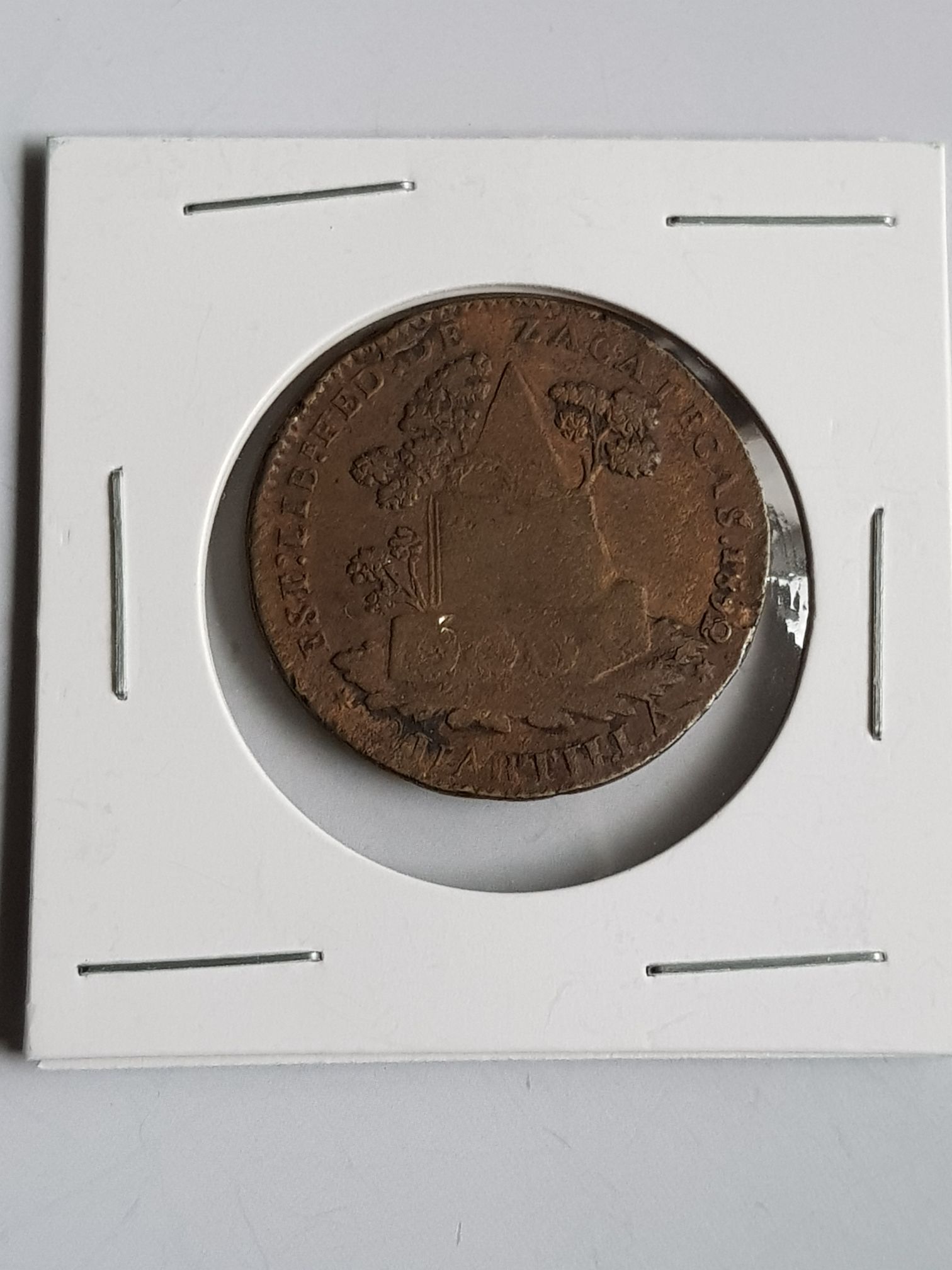 1/4 Zacatecas (Sobre Fecha)  coin collectible - Main Image 2