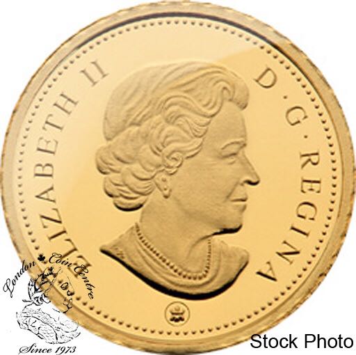 2010 Canadian Caribou Gold Quarter  coin collectible - Main Image 2