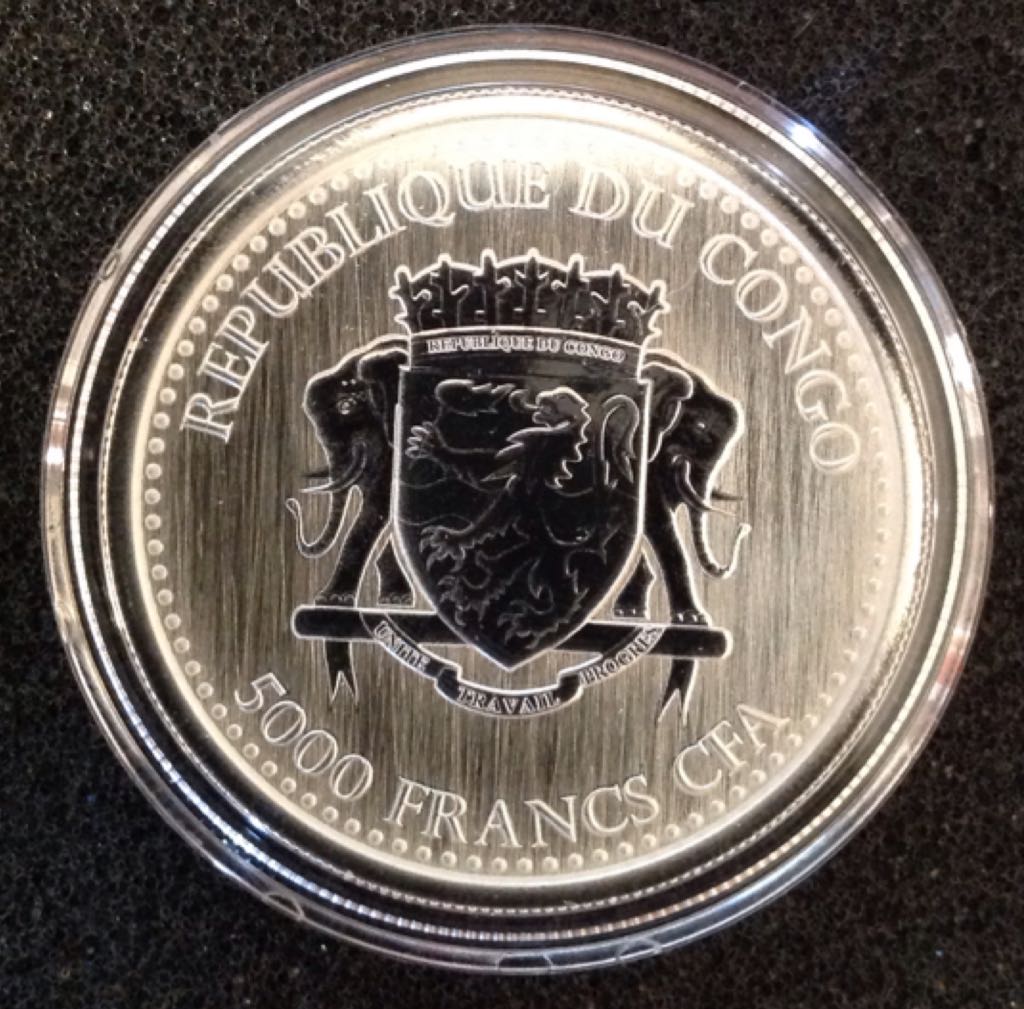 Republic Of Congo Silverback Gorilla  coin collectible - Main Image 2