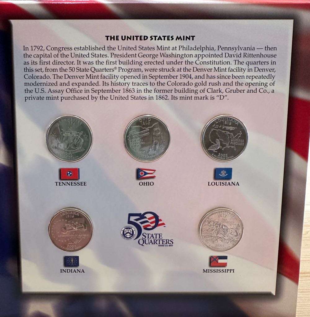2002 50 State Quarters & Euro Coin Collection  coin collectible - Main Image 3