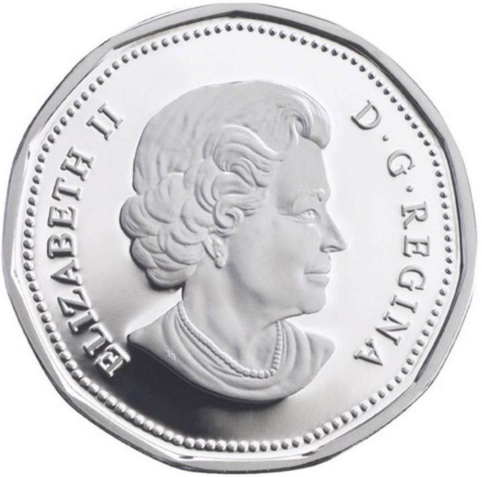 Sterling Silver Loon Dollars  coin collectible - Main Image 2