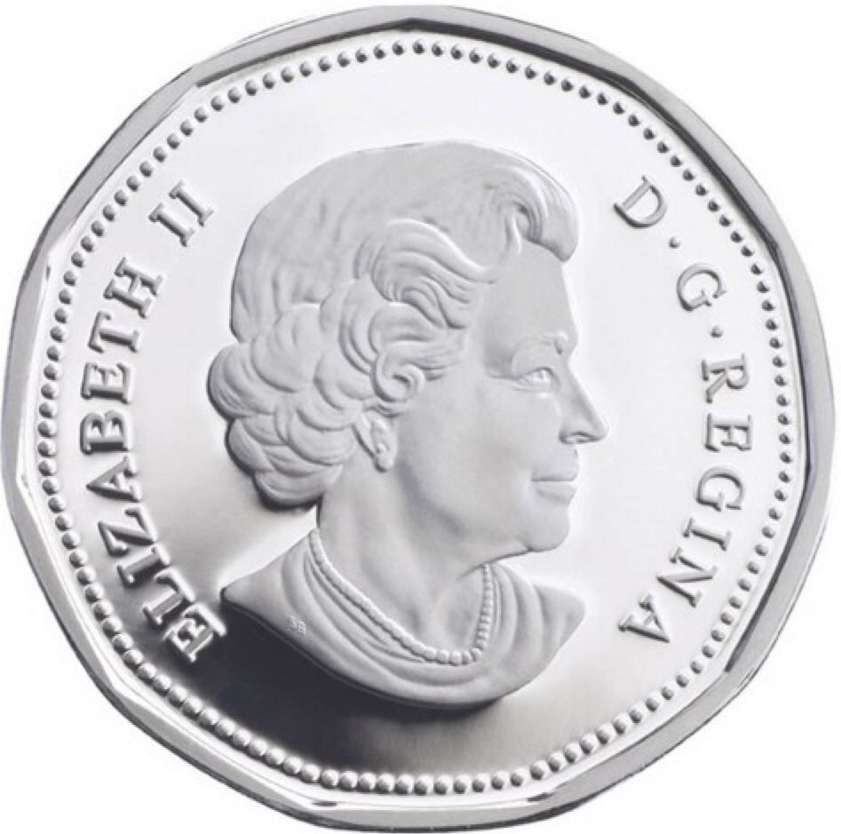 Sterling Silver Loon Dollars  coin collectible - Main Image 2