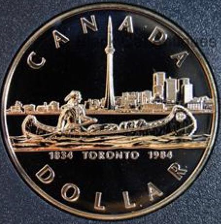 Roll Of Canadian 10 Cent Coins