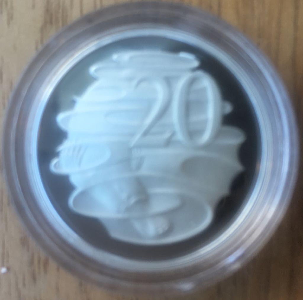 1991 Australia 20 Cent Proof Coin coin collectible - Main Image 1