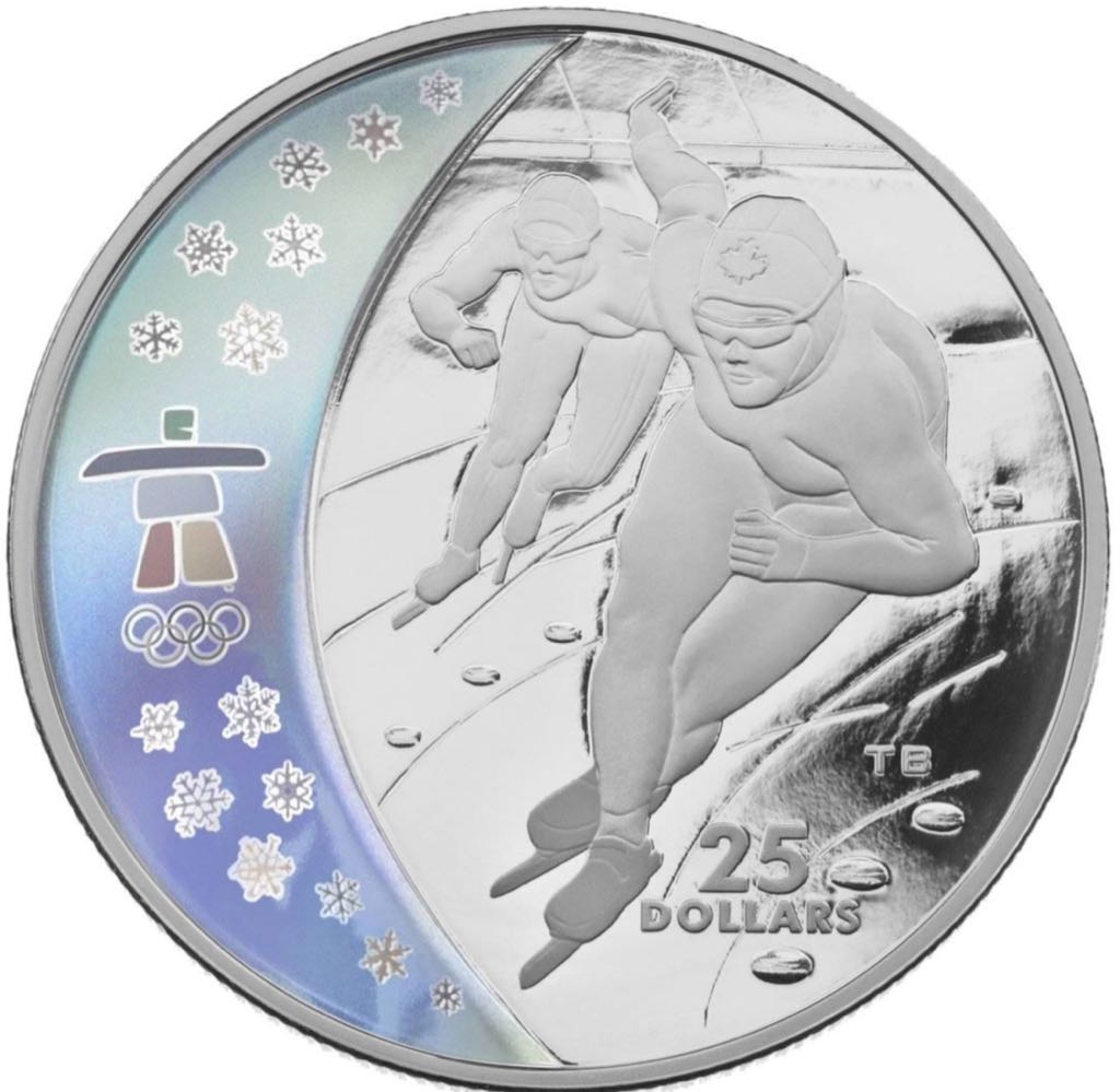 Roll Of Canadian 25 Cent Coins