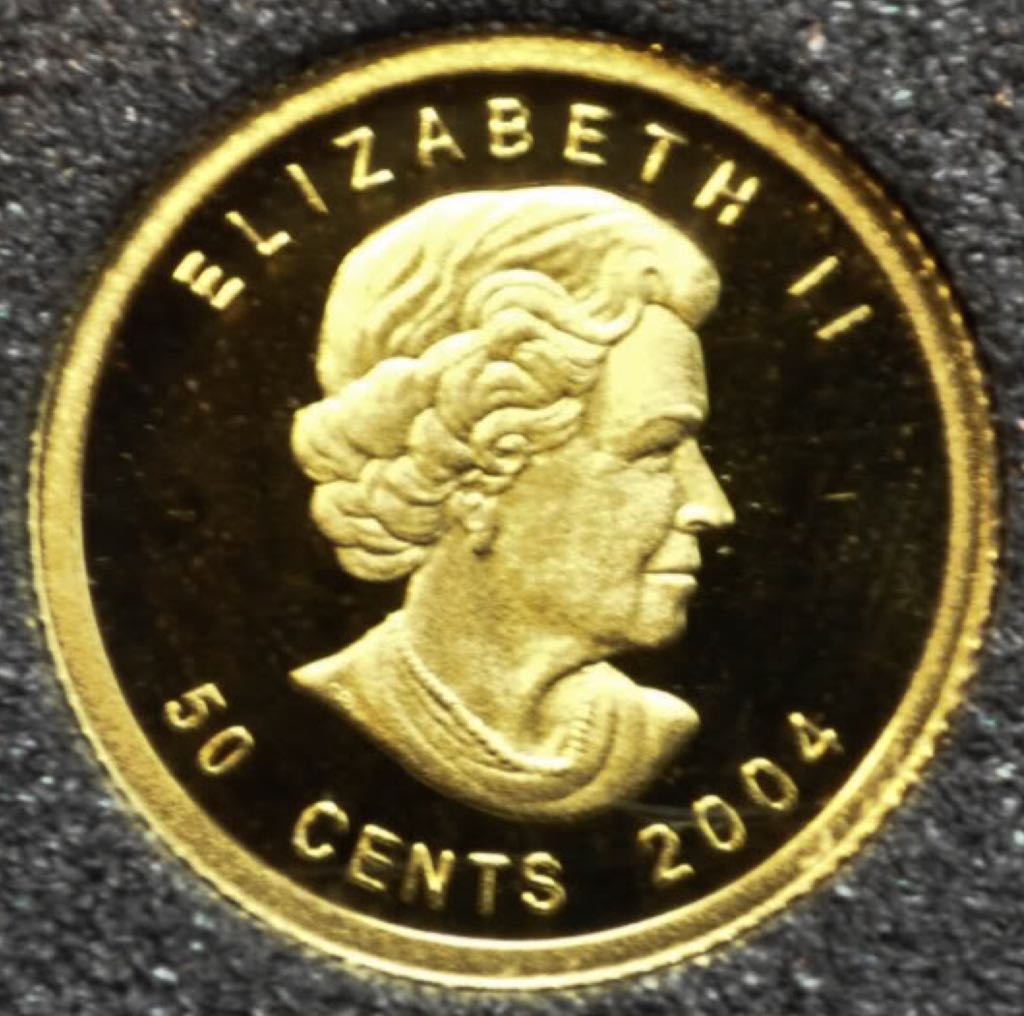 1/25 Troy Ounce Gold - Special Gold Maple Leaf  coin collectible - Main Image 2