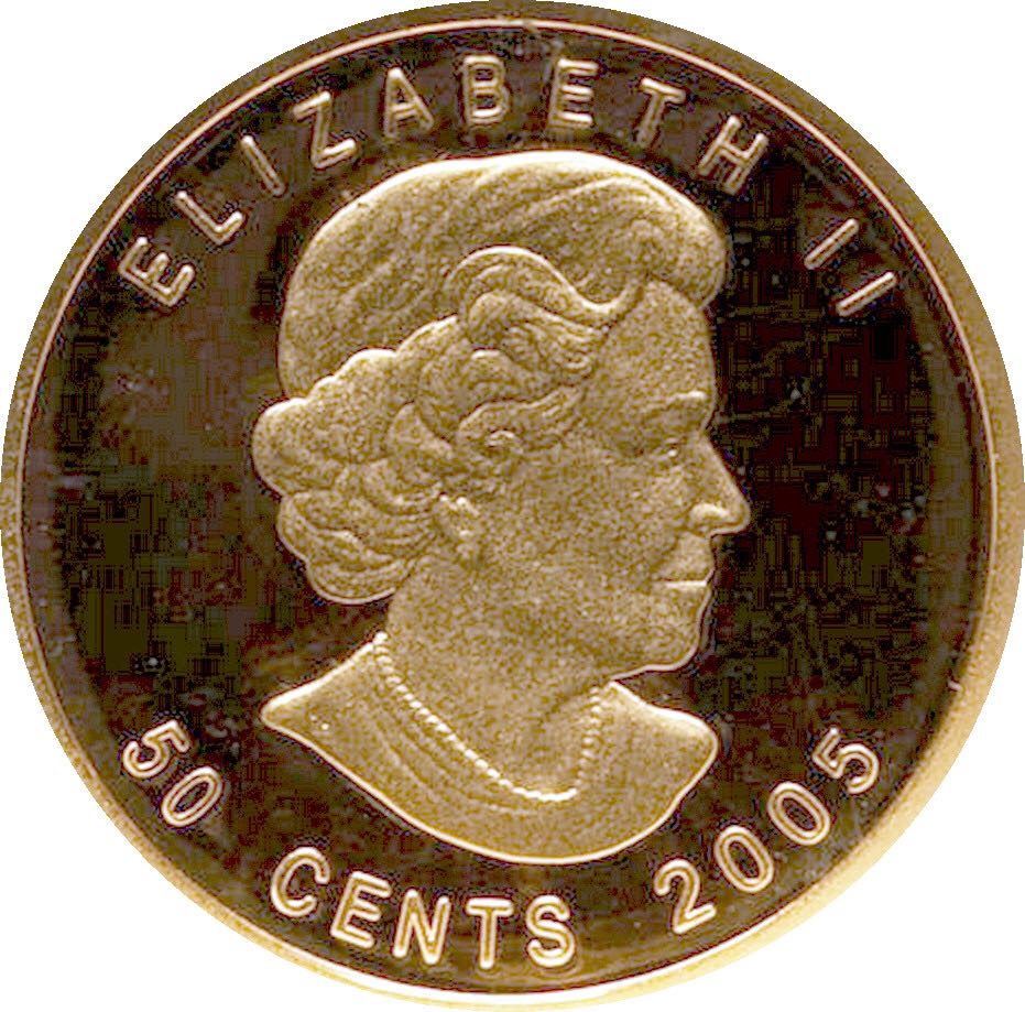 1/25 Troy Ounce Gold - Special Gold Maple Leaf  coin collectible - Main Image 2