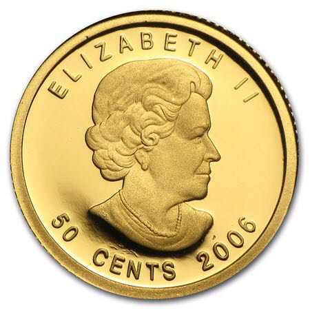 1/25 Troy Ounce Gold - Special Gold Maple Leaf  coin collectible - Main Image 2