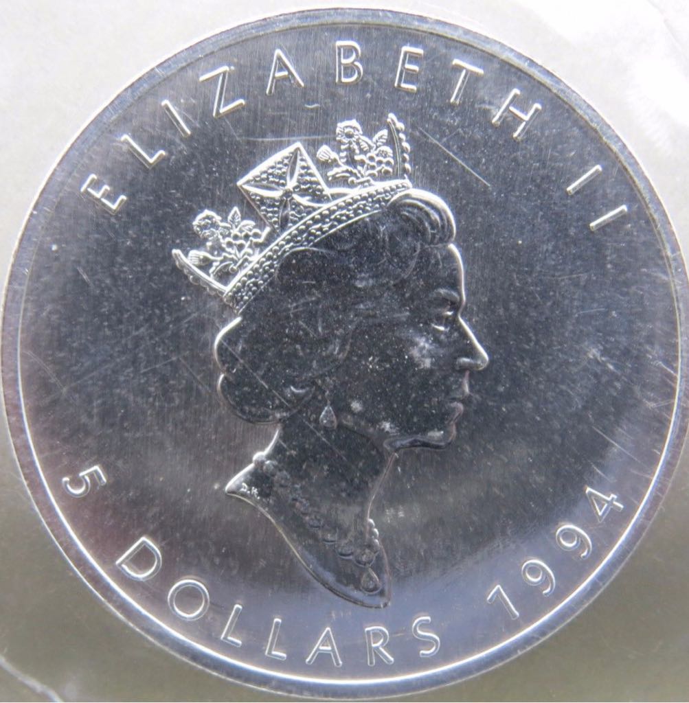 5 Dollars - Silver Maple Leaf  coin collectible - Main Image 2