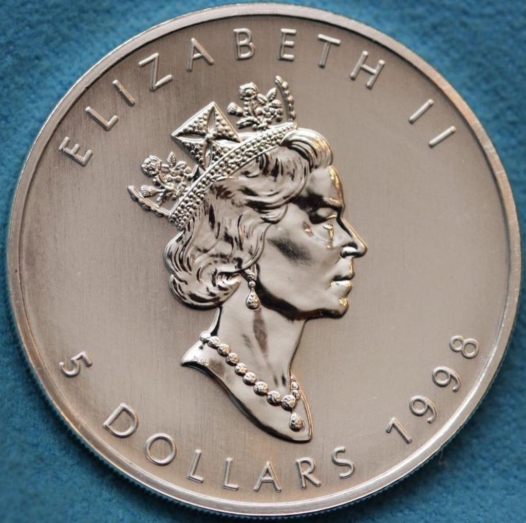 5 Dollars - Silver Maple Leaf  coin collectible - Main Image 2