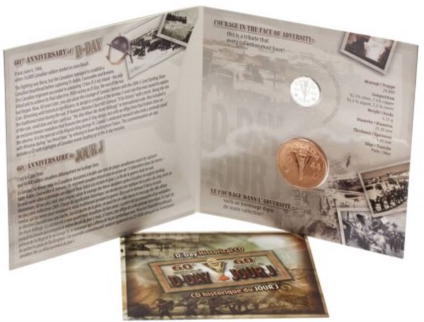 Coin And Medallion Set - 60th Anniversary Of D-Day  coin collectible - Main Image 2