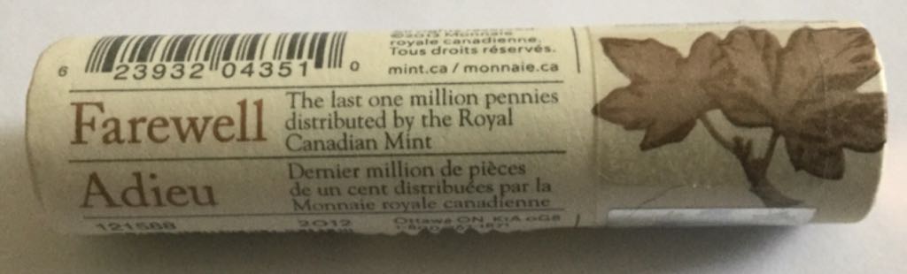 Roll Of Uncirculated 2012 Canadian Pennies  coin collectible - Main Image 2