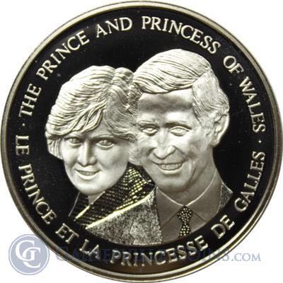 The Prince And Princess Of Wales Silver Coin coin collectible - Main Image 1