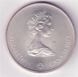 Silver 5 And 10 Dollar 1976 Olympic Games: Series V 1975  coin collectible - Main Image 2