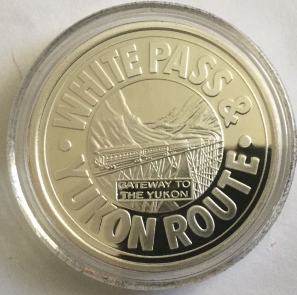 White Pass & Yukon Railway Silver Medallion  coin collectible - Main Image 2