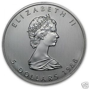 5 Dollars - Silver Maple Leaf  coin collectible - Main Image 2