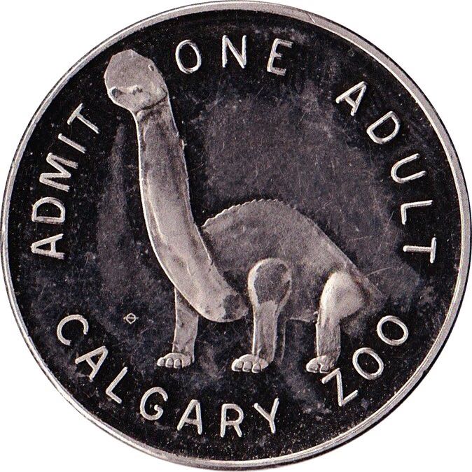 Calgary Zoo Adult Token  coin collectible - Main Image 2