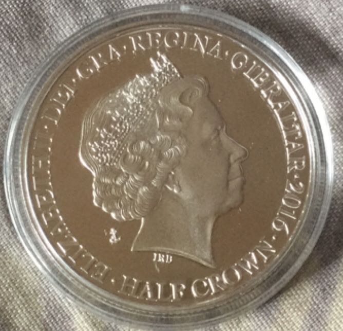 Elizabeth II: Attack From Above Half Crown  coin collectible - Main Image 2