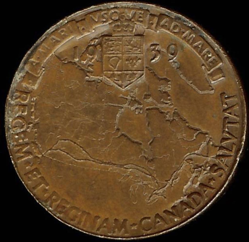 1939 Royal Tour Canadian  coin collectible - Main Image 2