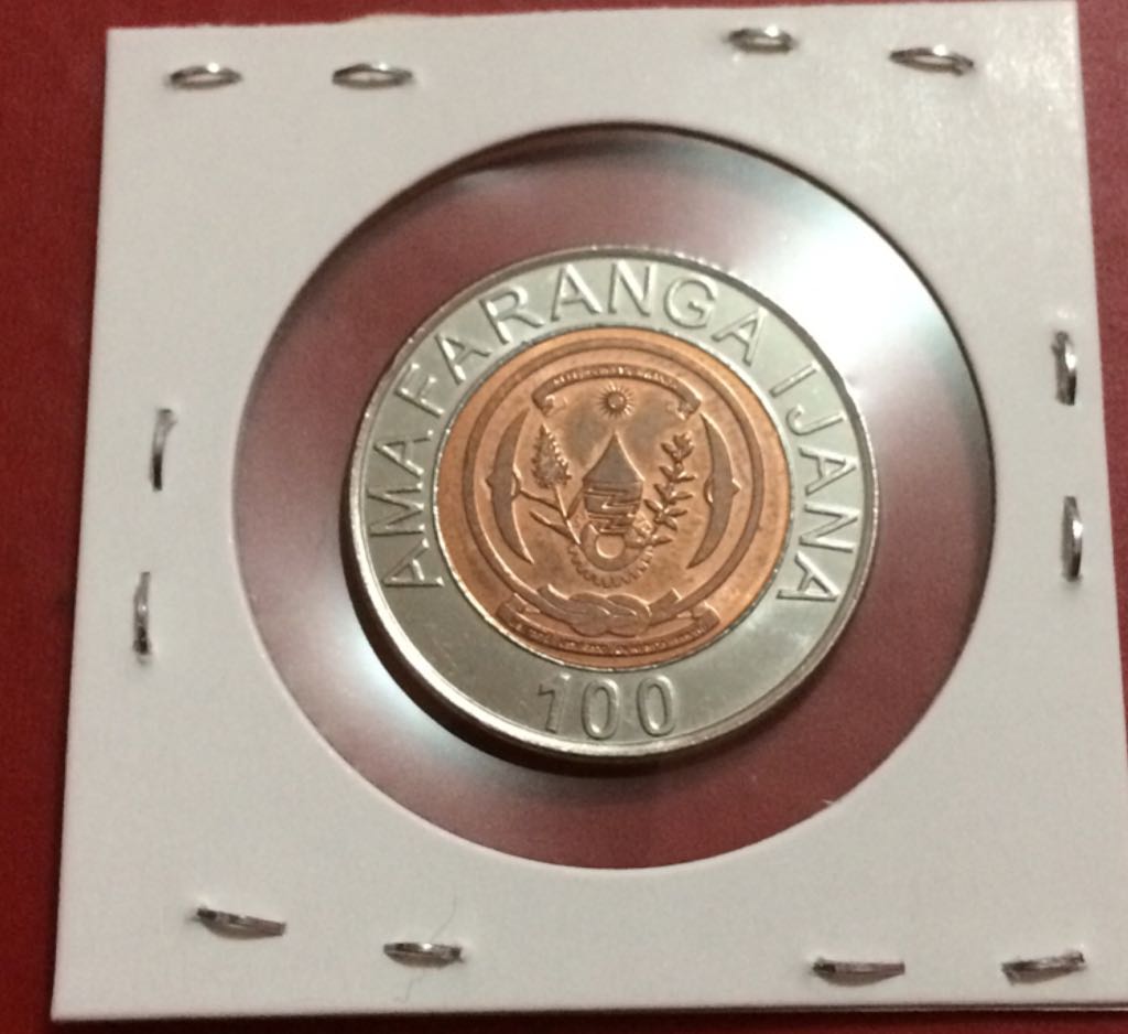 100 Francos Ruandes  coin collectible - Main Image 2