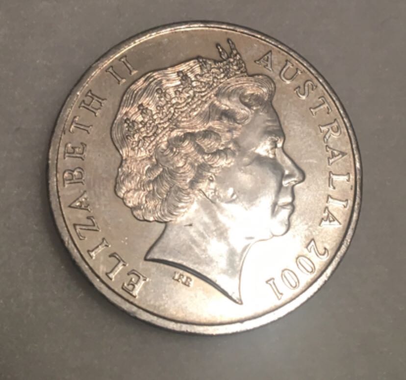 2001 20c AU Queensland Centenary  coin collectible - Main Image 2
