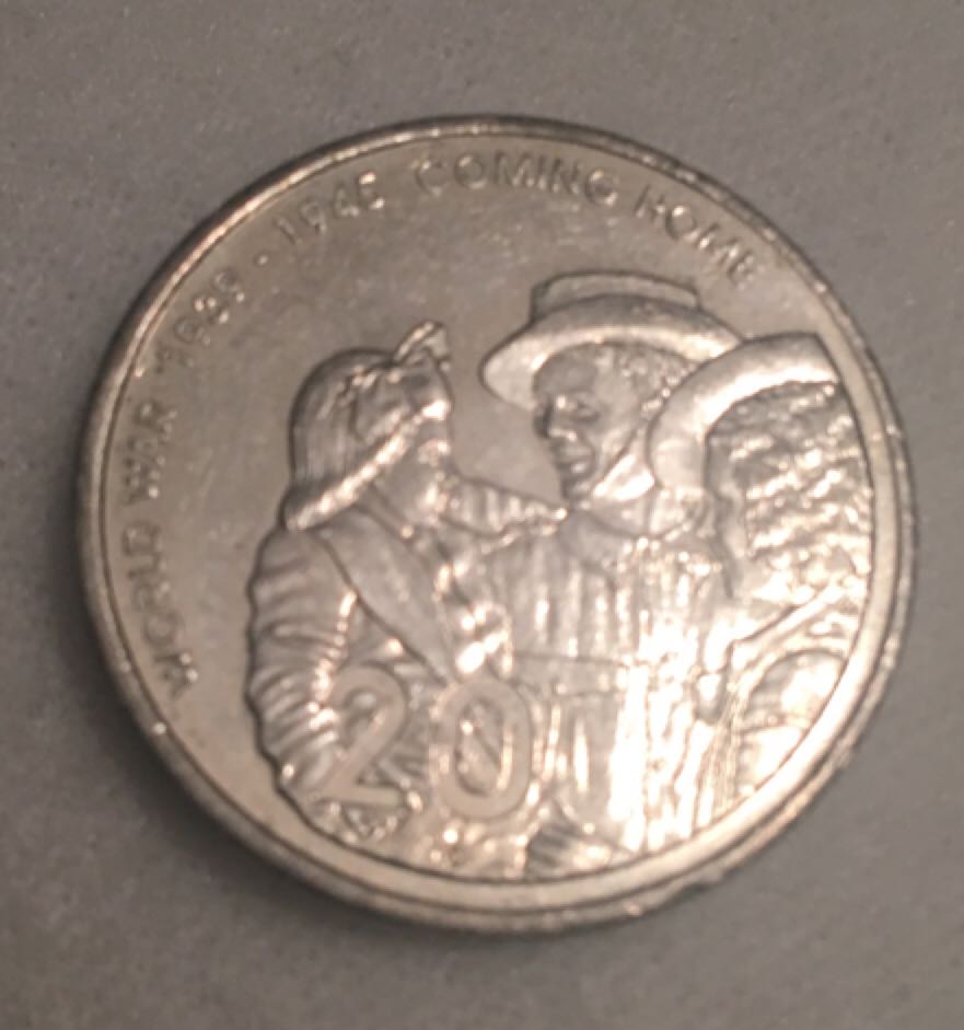 Roll Of Canadian 25 Cent Coins