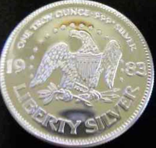 1983 Liberty Silver  coin collectible - Main Image 2
