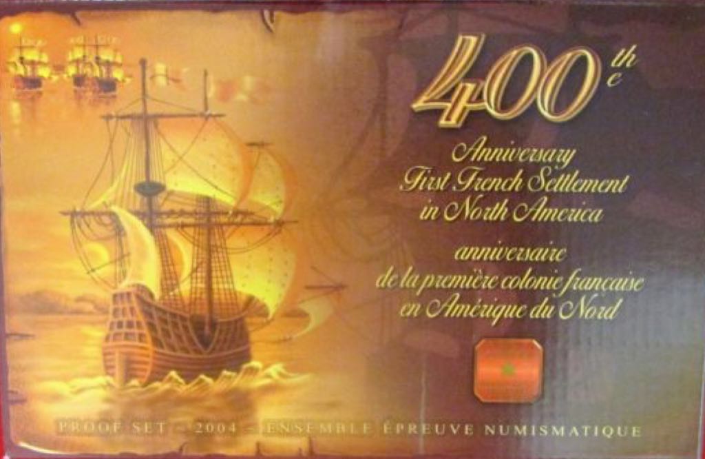Proof Set Of Canadian Coinage - 400th Anniversary Of The First French Settlement In North America  coin collectible - Main Image 2
