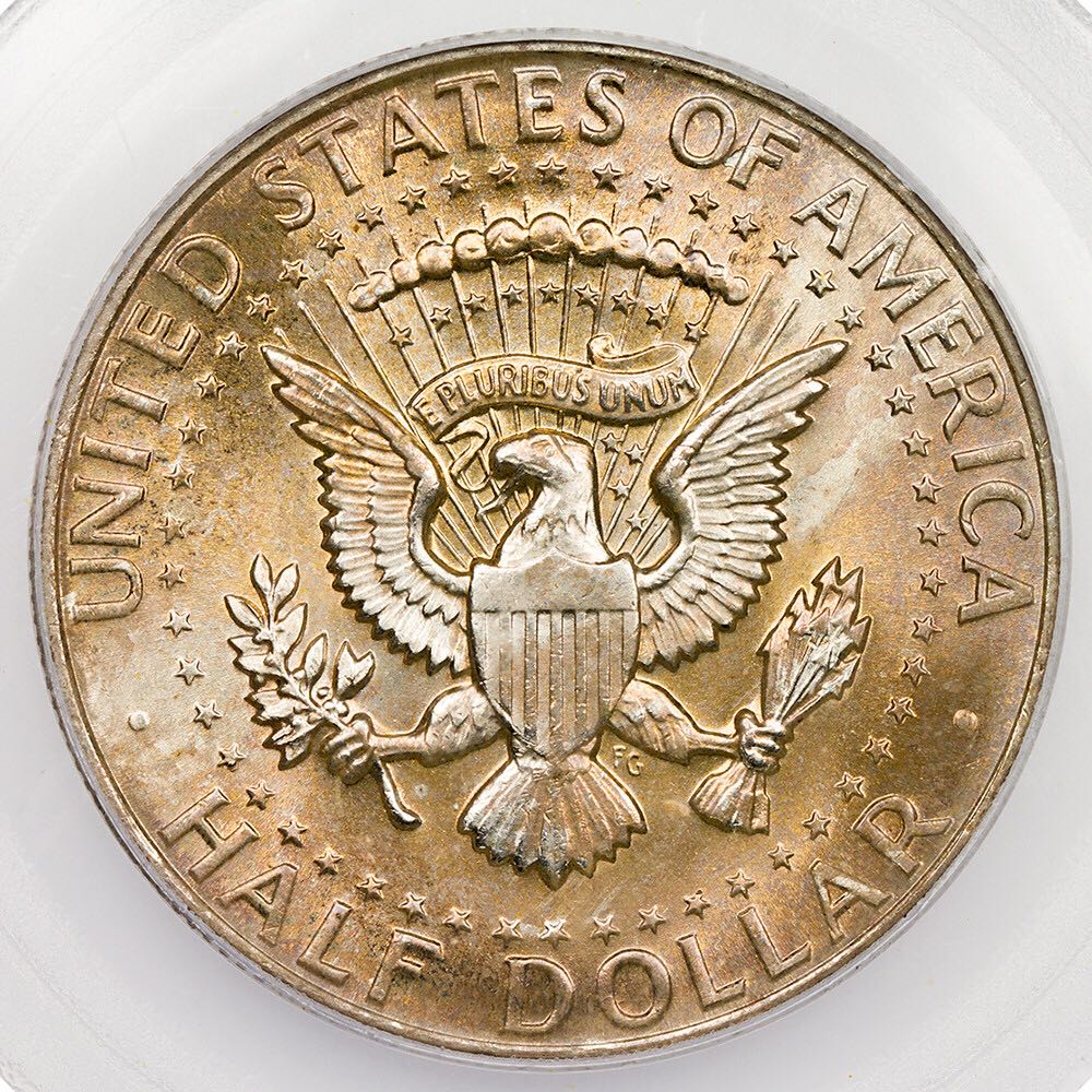 1965 Ms66 Kennedy  coin collectible - Main Image 2