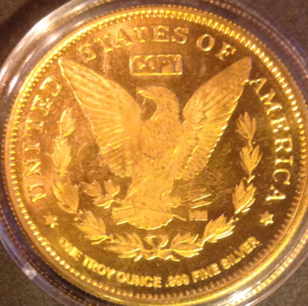 Morgan Gilded Coin  coin collectible - Main Image 2