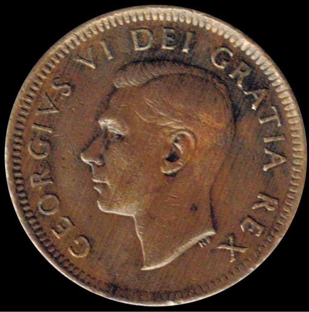 Roll Of 50 Canadian Pennies 1952  coin collectible - Main Image 2