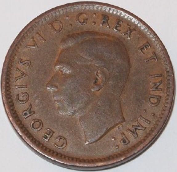 Roll Of Canadian Pennies 1941  coin collectible - Main Image 2