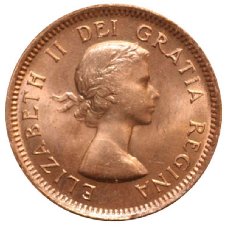 Roll Of Canadian Pennies 1953  coin collectible - Main Image 2