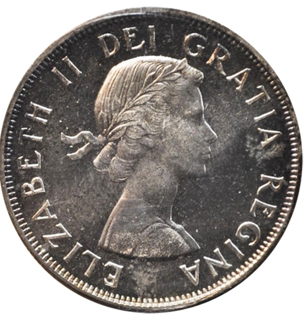 Roll Of Canadian 50 Cent Pieces 1956  coin collectible - Main Image 2