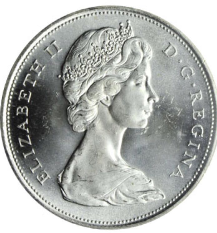 Roll Of Canadian 50 Cent Pieces 1966  coin collectible - Main Image 2