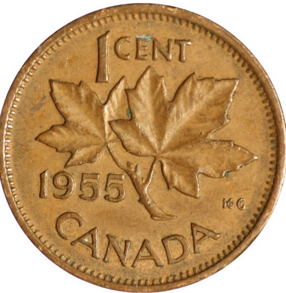 Roll Of Canadian Pennies  coin collectible - Main Image 1