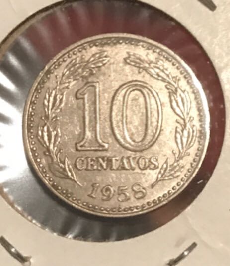 1958 10 Centavos  coin collectible - Main Image 2