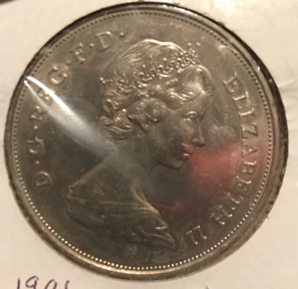 Roll Of Canadian 10 Cent Coins 1945