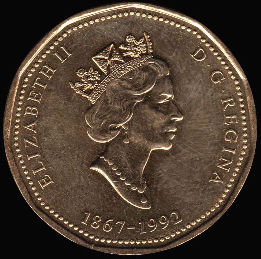 Roll Of Canadian $1.00 Loonie Dollars 1992  coin collectible - Main Image 2